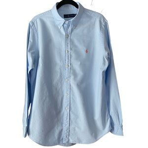 Ralph Lauren Men's Sky Blue Button Down Shirt